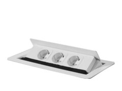 Priza Blat Incastrabila Bachmann 333.107 Flip Top, 3 x Schuko